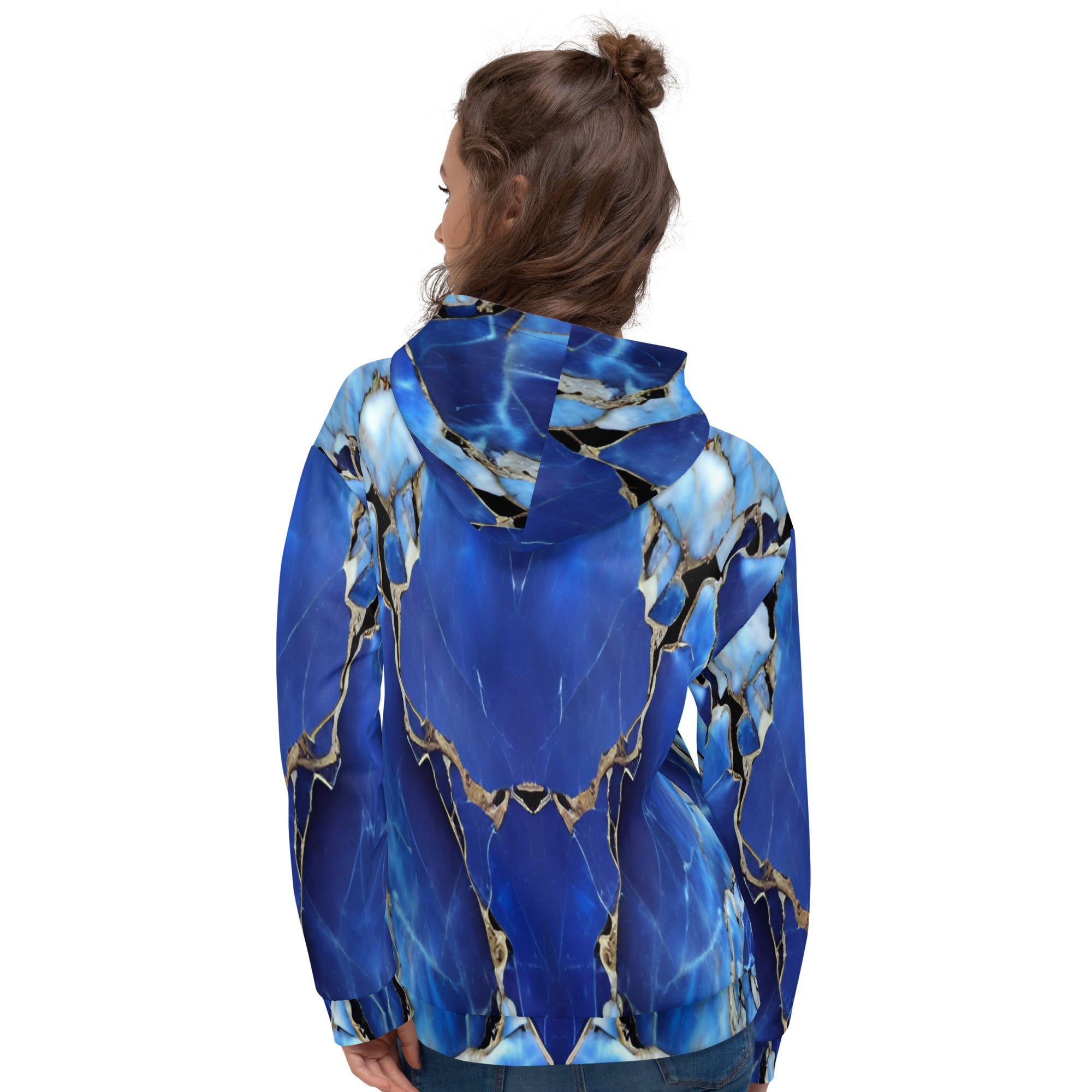 Blue Marble Unisex Designer Hoodie