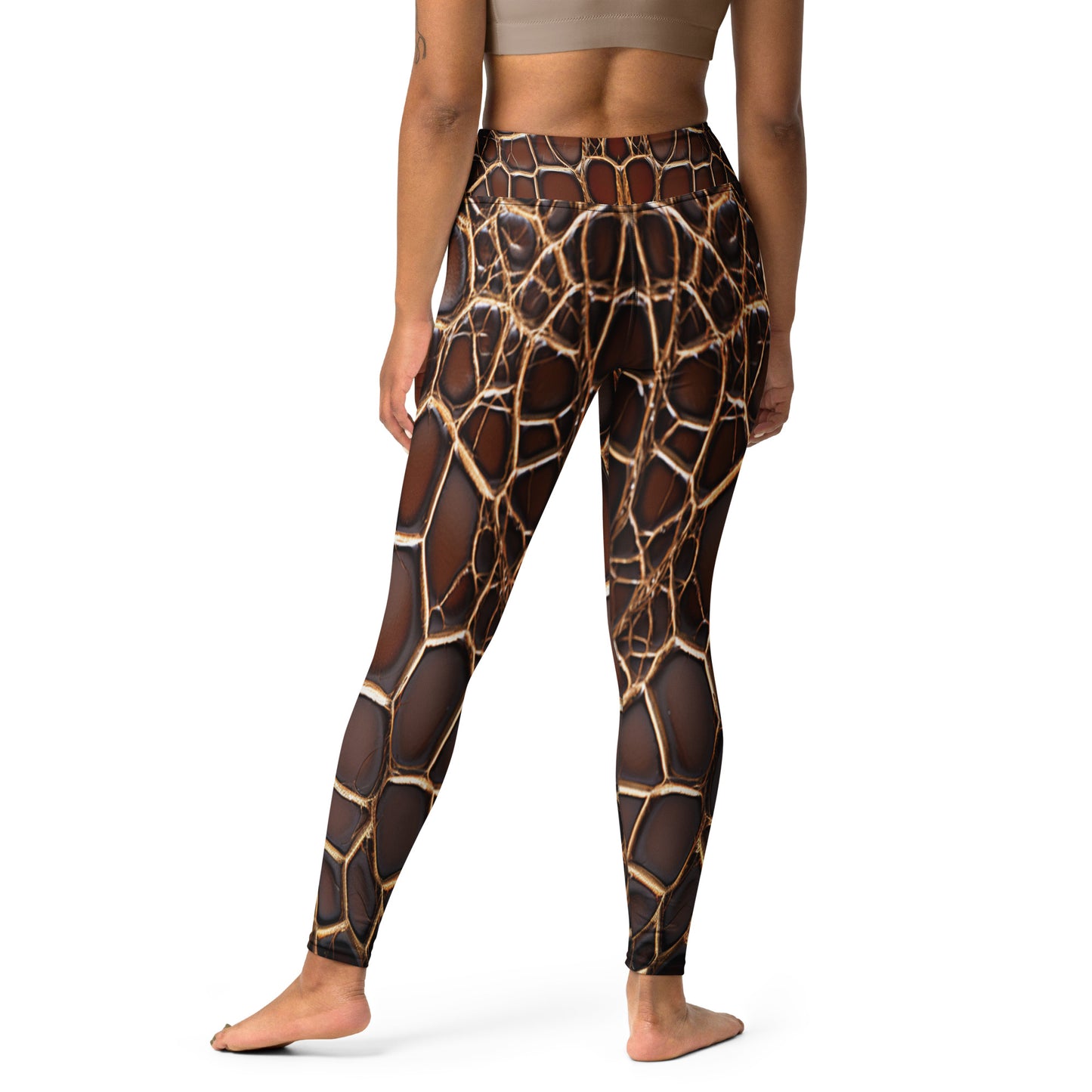 Reptile Print Yoga Leggings For Women