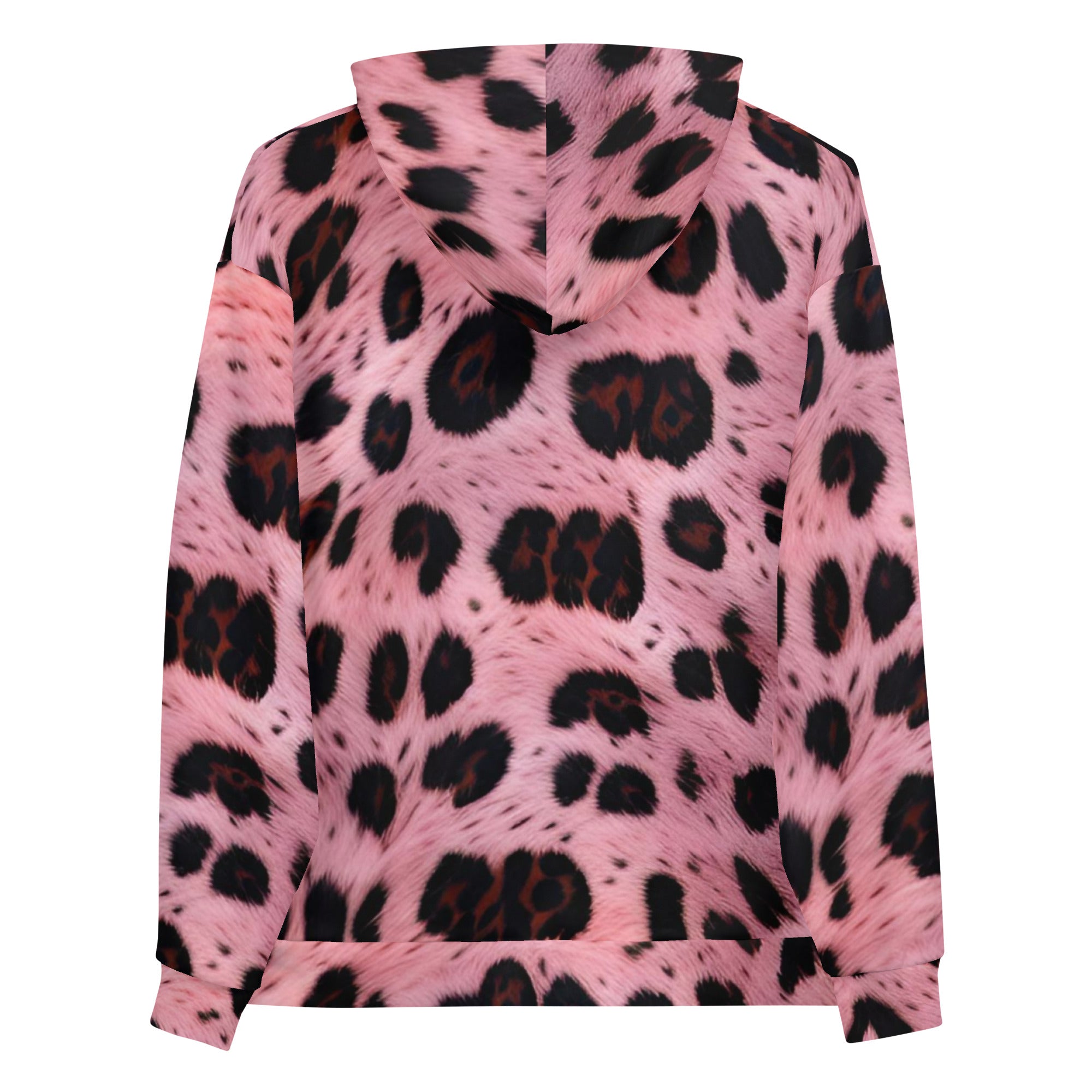 Pink leopard print discount hoodie