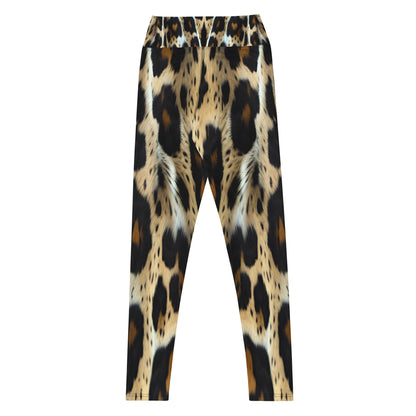 Leopard Print High Waist Yoga Leggings For Women