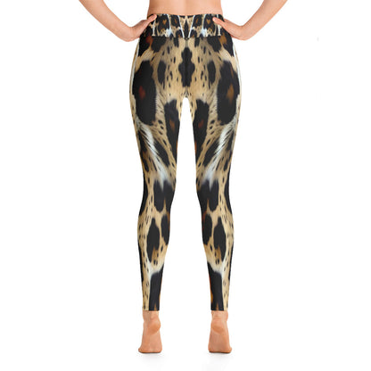 Leopard Print High Waist Yoga Leggings For Women