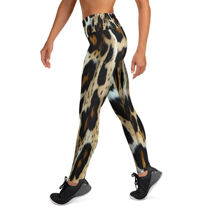 Leopard Print High Waist Yoga Leggings For Women