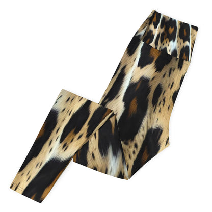 Leopard Print High Waist Yoga Leggings For Women